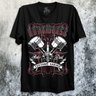 07 camiseta preta mecanico custom garage auto partno remorse