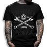 01 camiseta preta caferacer reunion london live ride u k 1979 motorcycle no remorse