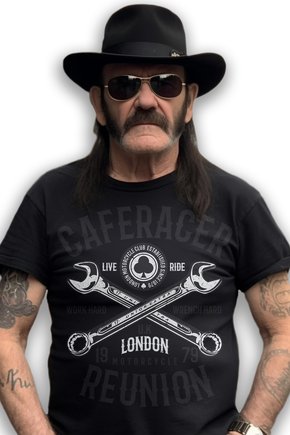02 camiseta preta caferacer reunion london live ride u k 1979 motorcycle no remorse