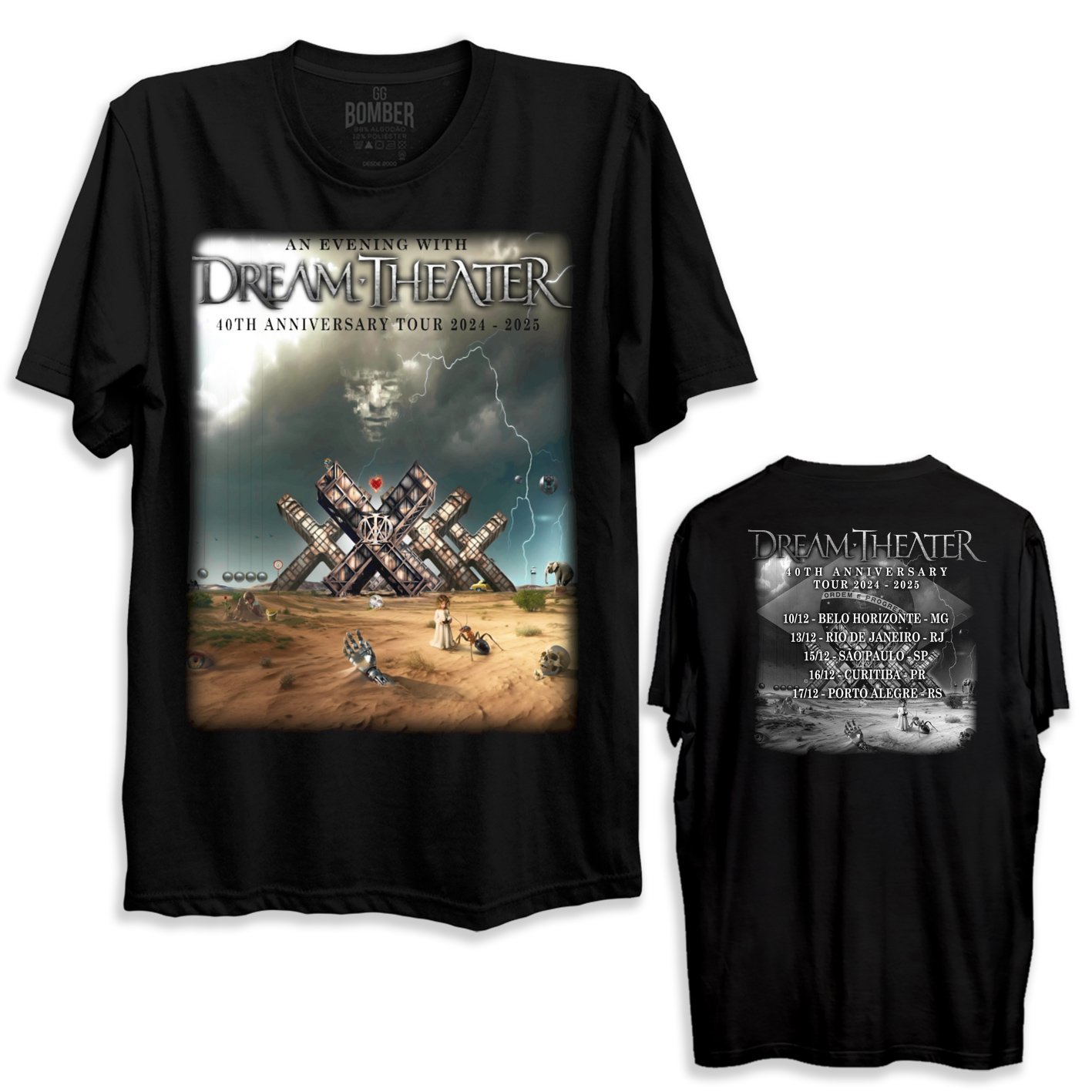 Camiseta Turnê An Evening With Dream Theater 2024 Bomber
