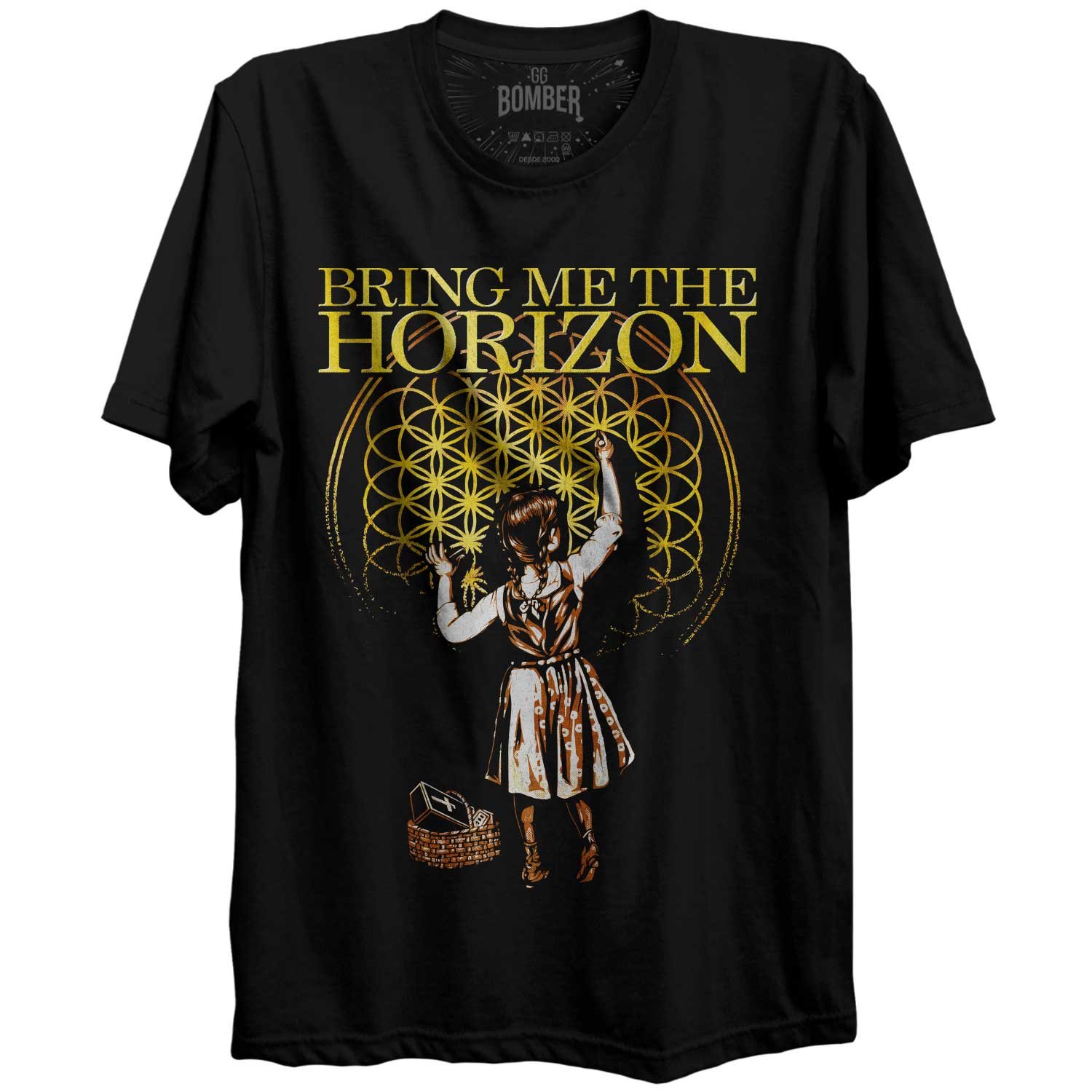 Camiseta Preta Bring Me The Horizon bomber