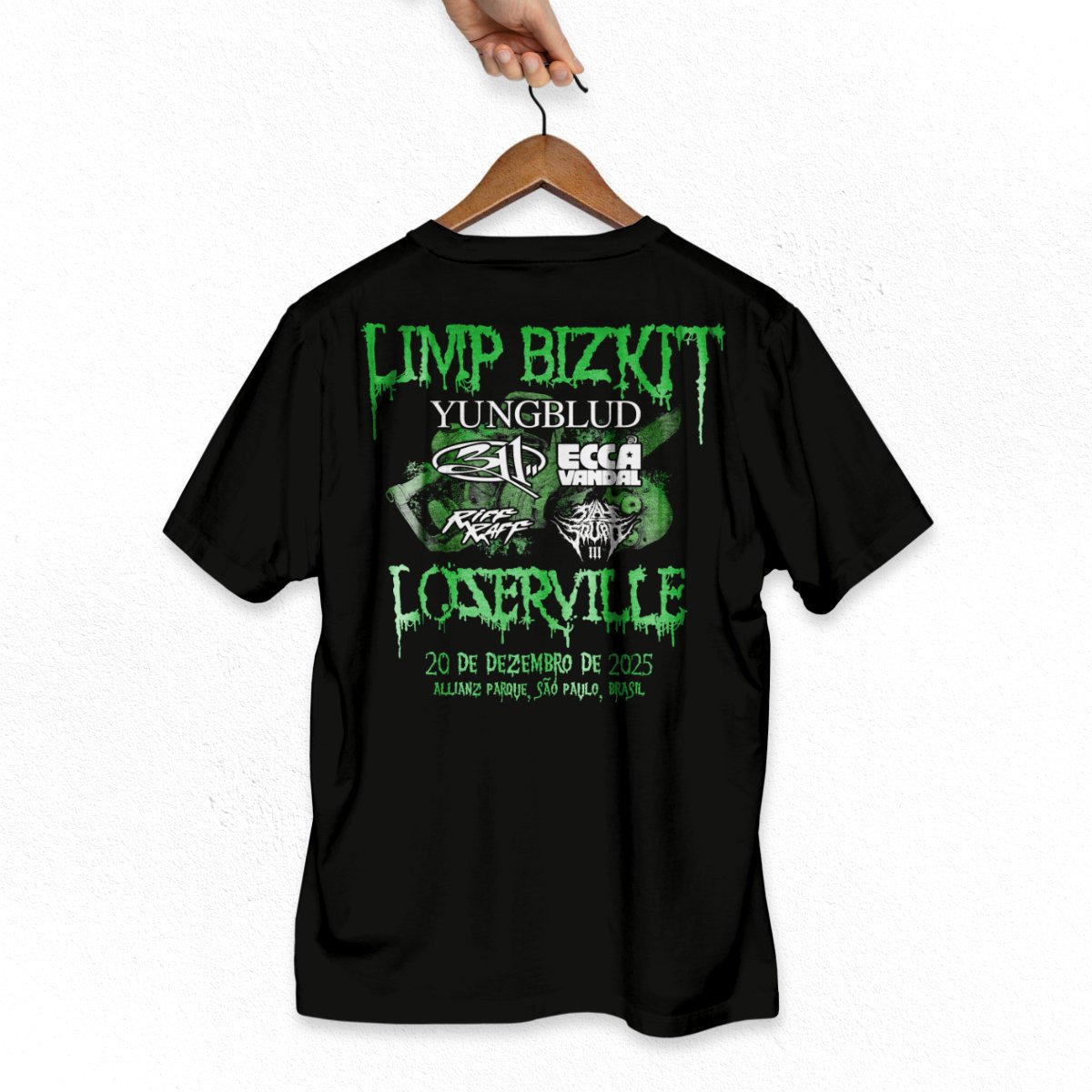 Camiseta Limp Bizkit Brasil 2025 - 100% Algodão
